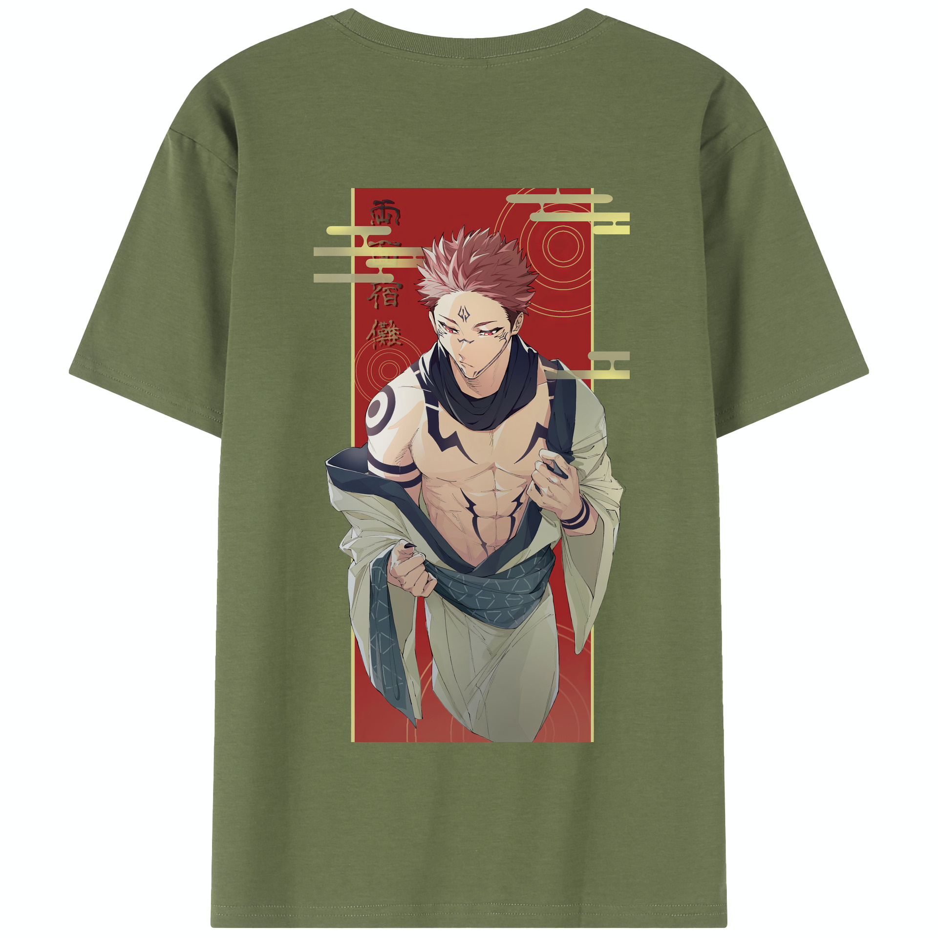 （画像用） 呪術廻戦 Jujutsu Kaisen 綿100％半袖Tシャツ（背面プリント）